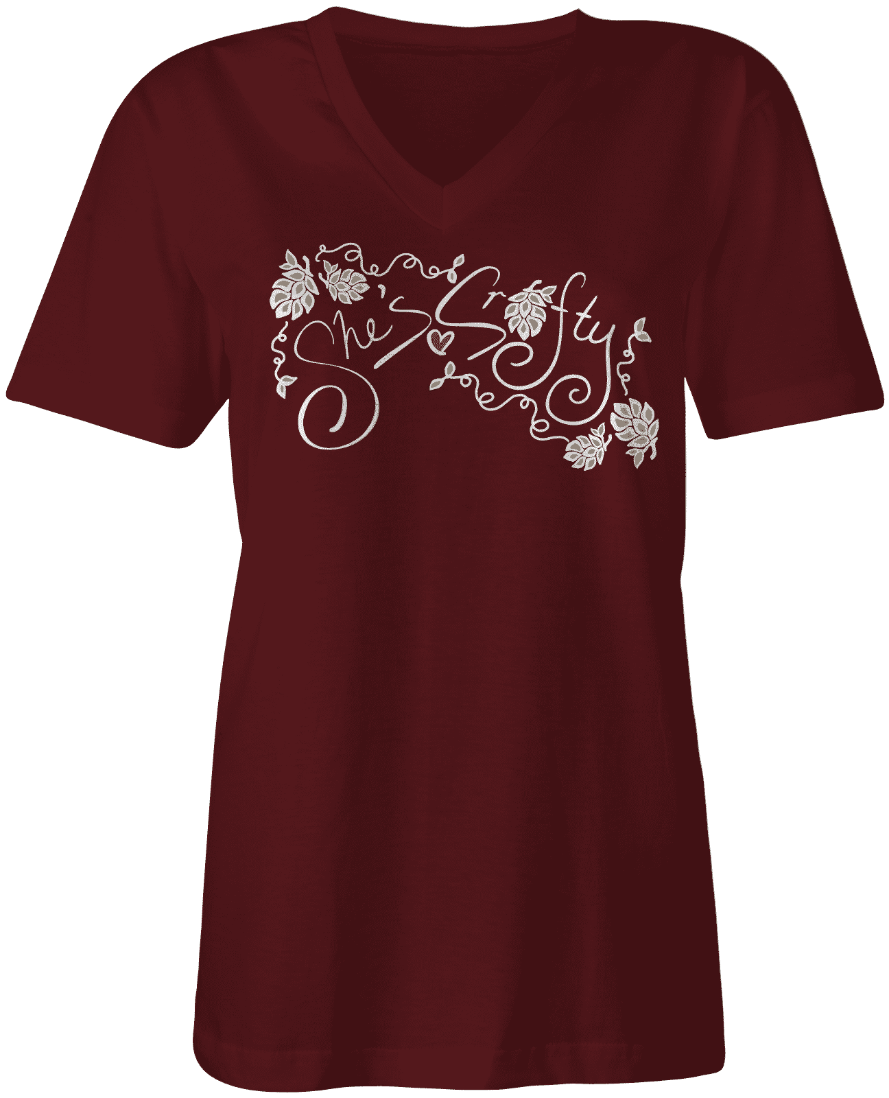 She's Crafty Women's V-Neck Tee