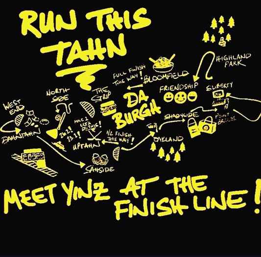 Run This Tahn Marathon Course Map Tee
