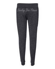DDF Logo Black Glitter Joggers ***ONE LEFT***