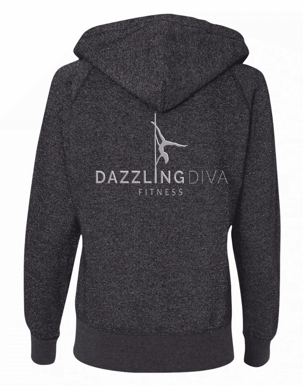 DDF Logo Black Glitter Pullover Hoodie ***THREE LEFT***