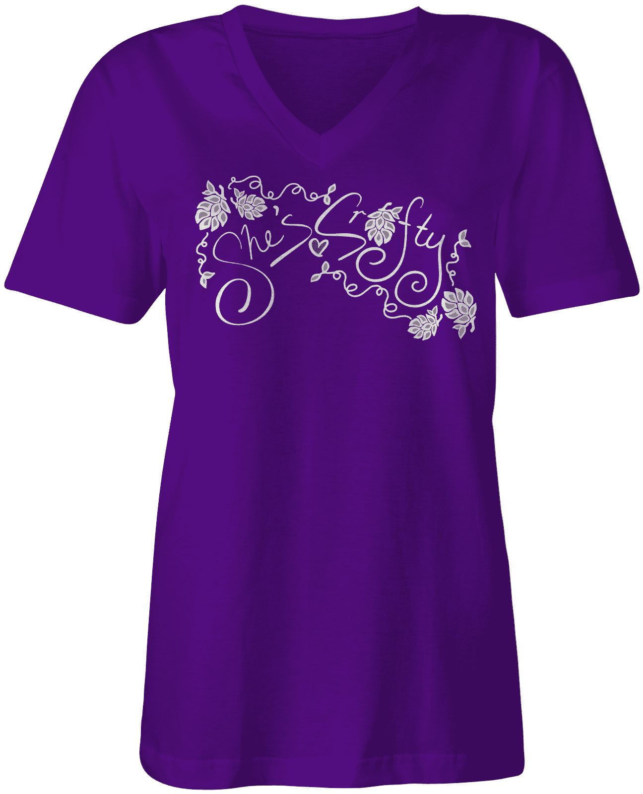 She's Crafty Women's V-Neck Tee